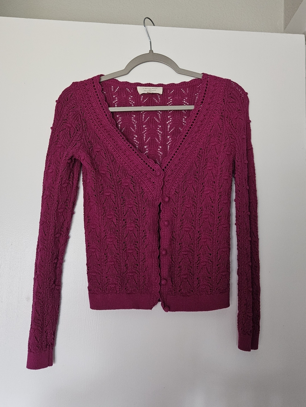 Sezane Saja Cardigan - Raspberry - Picture 2 of 4